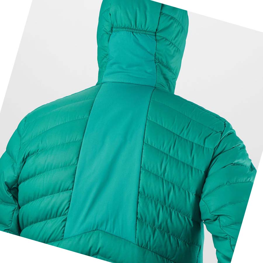 Salomon ESSENTIAL XWARM DOWN INSULATED Kabát Férfi Zöld | HU 2321NWY